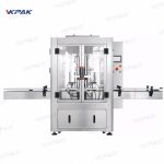 Автоматски стаклени тегли со кокосово масло со 2 глави пневматска линија за полнење