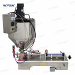 Полуавтоматска опрема за полнење со сос од меден пипер за загревање за мешање