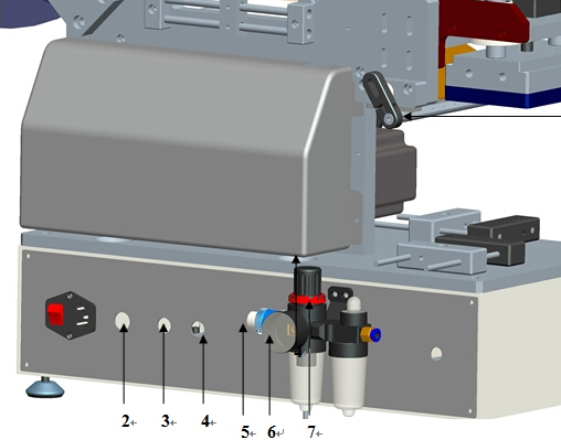 Машина за етикетирање на пластична кеса полуавтоматска за рамна површина