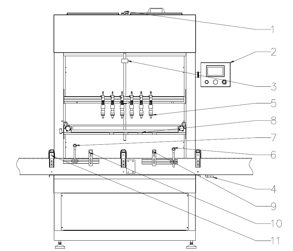drawing of overflow filling machines преливна машина за полнење автоматско.jpg