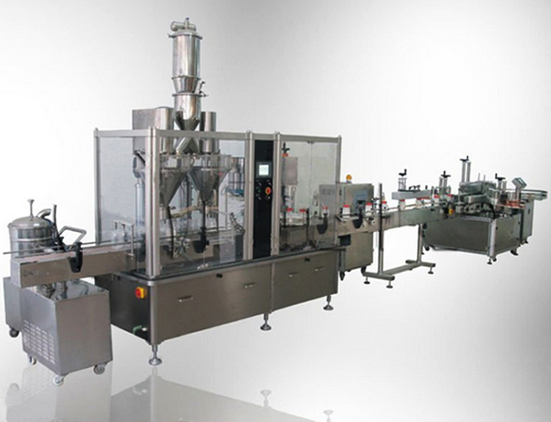 filling capping labeling packaging line for bottles pharma пополнување капа етикетирање линија.jpg