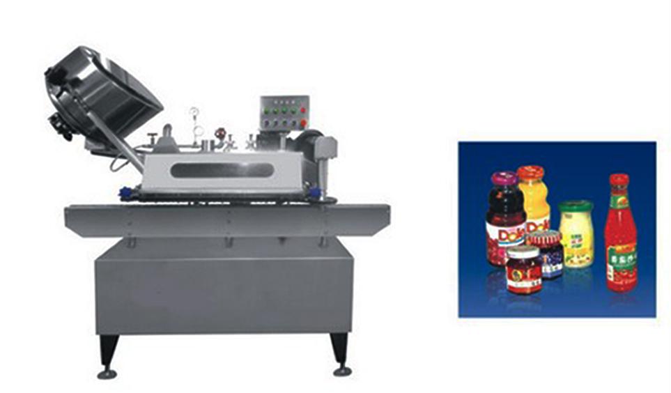 Button-controlled system glass Jar twist off Steam Capper equipment vacuum capping machine for sauce копче контролирана вакуумска машина за покривање исклучување.jpg